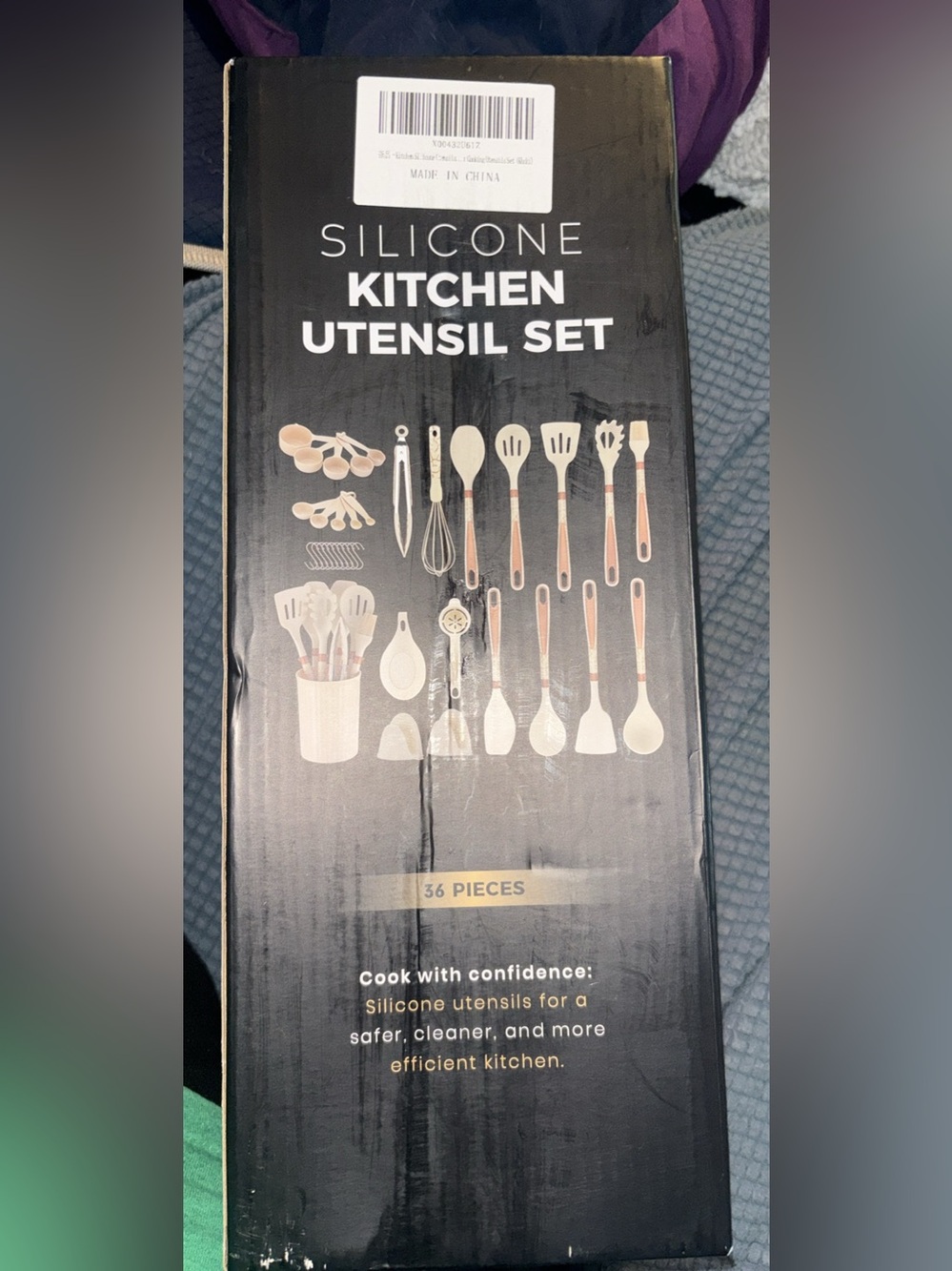 36-Piece Silicone Kitchen Utensil Set - Blush Accents